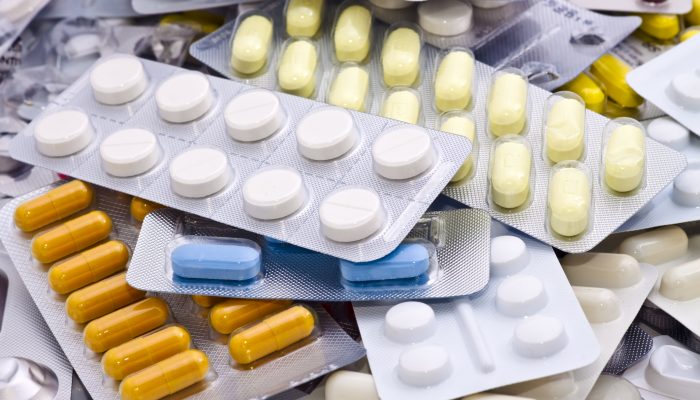 Medical supplies, pills and capsules