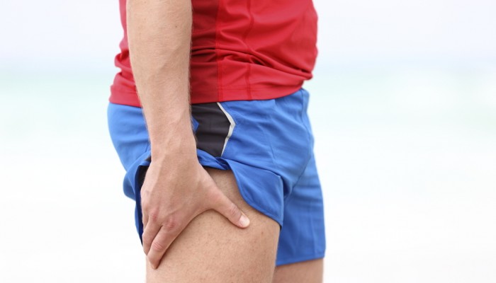 Sports injury - thigh muscle pain
